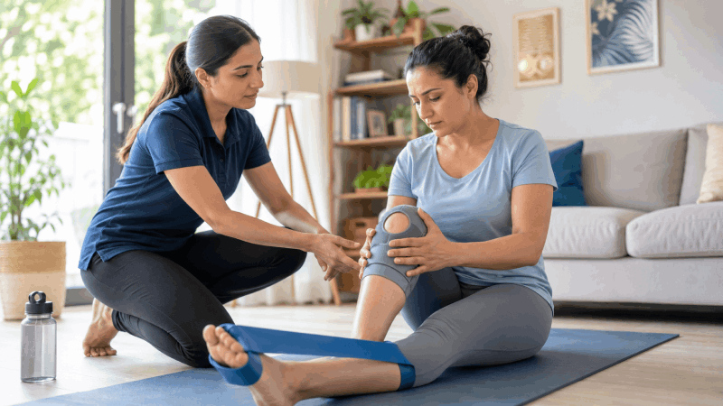 physiotherapy at home for knee pain