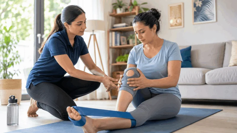 physiotherapy at home for knee pain