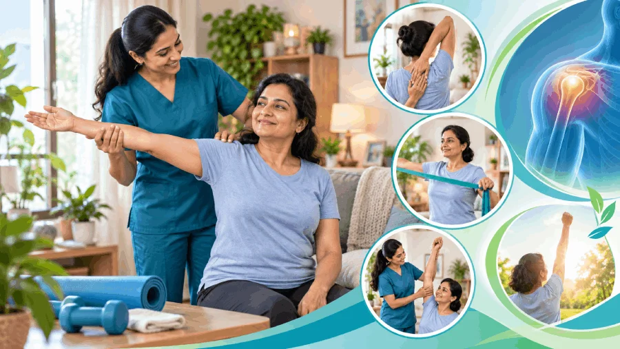 frozen shoulder exercises at home